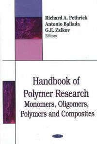 Cover image for Handbook of Polymer Research: Monomers. Oligomers, Polymers & Composites