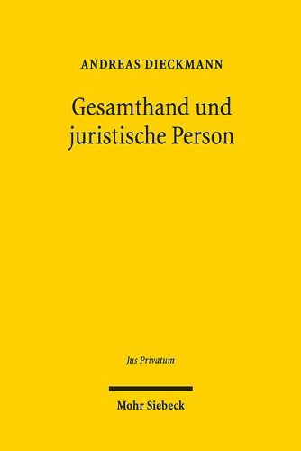 Cover image for Gesamthand und juristische Person