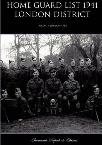 Cover image for Home Guard List 1941: London District