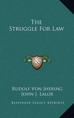 Cover image for The Struggle for Law