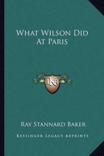 Cover image for What Wilson Did at Paris