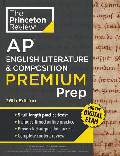 Cover image for Princeton Review AP English Literature & Composition Premium Prep, 26th Edition