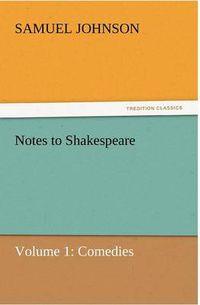 Cover image for Notes to Shakespeare