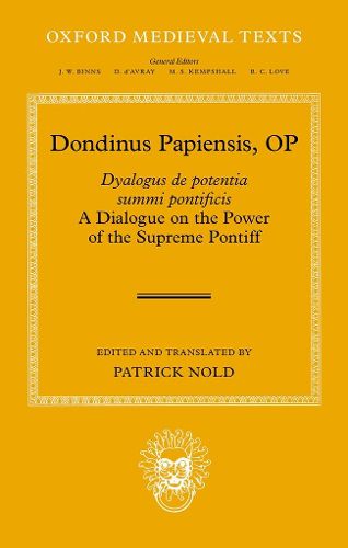 Cover image for Dondinus Papiensis OP