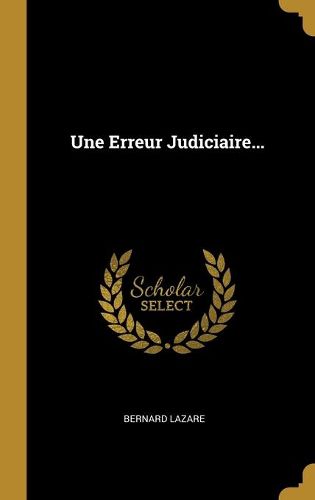 Cover image for Une Erreur Judiciaire...