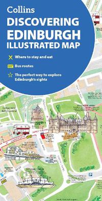 Cover image for Discovering Edinburgh Illustrated Map