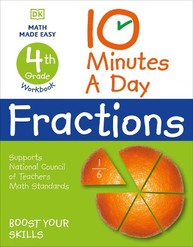 Cover image for 10 Minutes a Day Fractions, 4th Grade