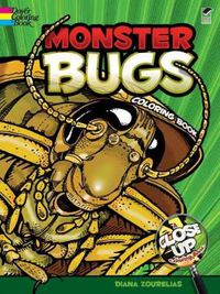 Cover image for Monster Bugs: A Close-Up Coloring Book