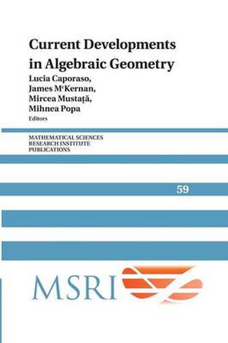 Cover image for Current Developments in Algebraic Geometry