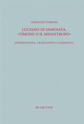 Cover image for Luciano di Samosata, Timone o il misantropo