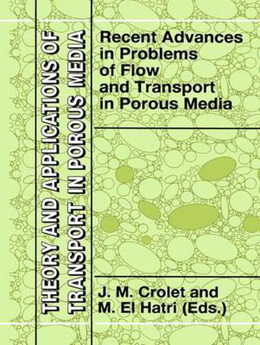 Cover image for Recent Advances in Problems of Flow and Transport in Porous Media