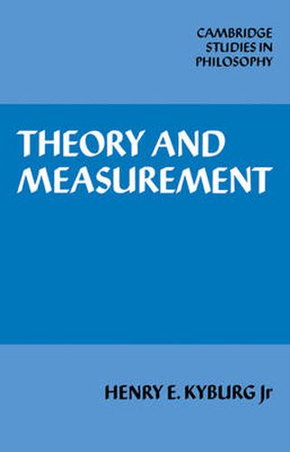 Cover image for Theory and Measurement