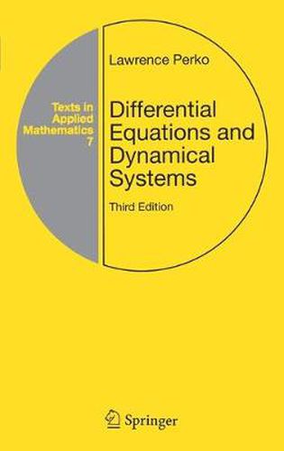 Cover image for Differential Equations and Dynamical Systems