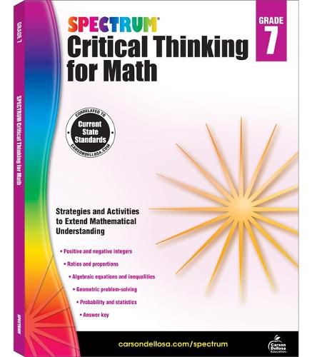 Cover image for Spectrum Critical Thinking for Math, Grade 7