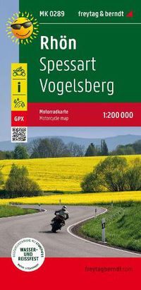 Cover image for Rhoen - Spessart - Vogelsberg, motorcycle map 1:200,000, freytag & berndt