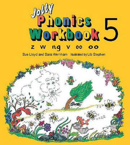 Jolly Phonics Workbook 5: in Precursive Letters (British English edition)