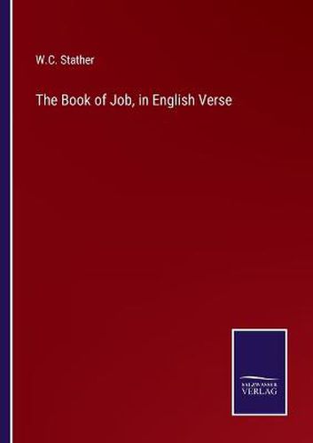 Cover image for The Book of Job, in English Verse