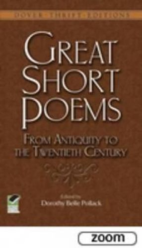 Cover image for Great Short Poems from Antiquity to the Twentieth Century