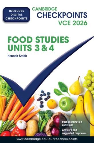 Cover image for Cambridge Checkpoints VCE Food Studies Units 3&4 2026