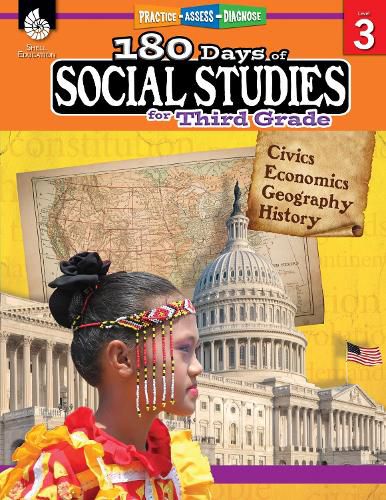 Cover image for 180 Days of Social Studies for Third Grade: Practice, Assess, Diagnose