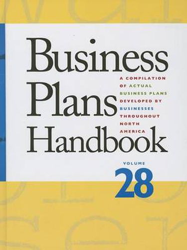 Cover image for Business Plans Handbook: A Compilation of Business Plans Developed by Individuals Throughout North America