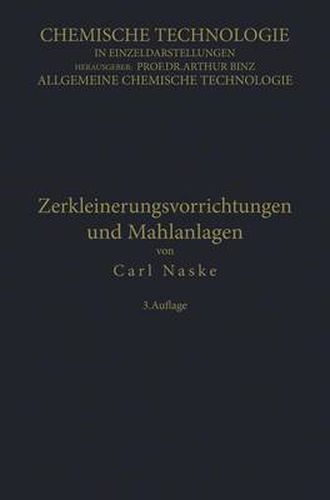 Cover image for Zerkleinerungs-Vorrichtungen Und Mahlanlagen