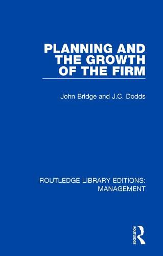 Cover image for Planning and the Growth of the Firm