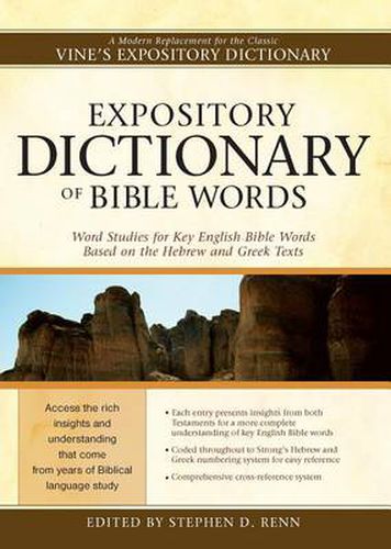 Cover image for Expository Dictionary of Bible Words