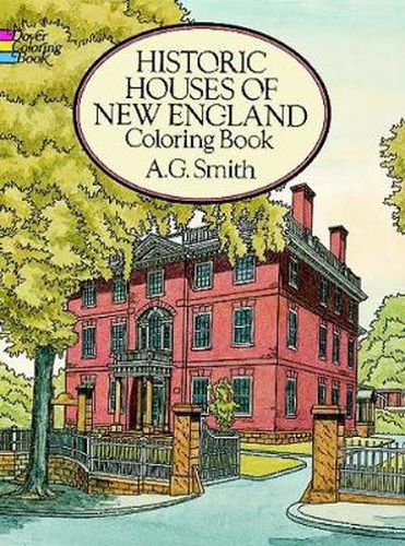 Cover image for Historic Houses of New England Coloring Book