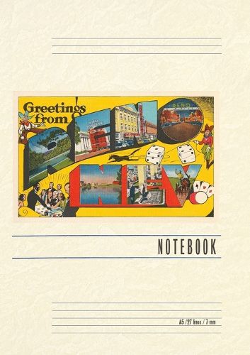 Cover image for Vintage Lined Notebook Greetings from Reno, Nevada