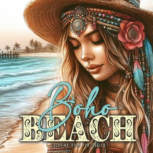 Cover image for Boho Beach Coloring Book for Adults