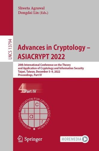 Cover image for Advances in Cryptology - ASIACRYPT 2022