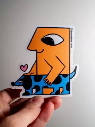 Cover image for Floof and Friend (Dog Guy) Samantha Curcio Sticker