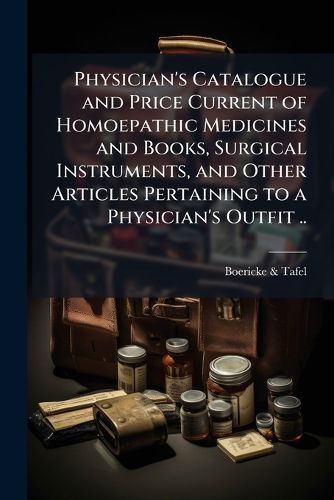 Cover image for Physician's Catalogue and Price Current of Homoepathic Medicines and Books, Surgical Instruments, and Other Articles Pertaining to a Physician's Outfit ..