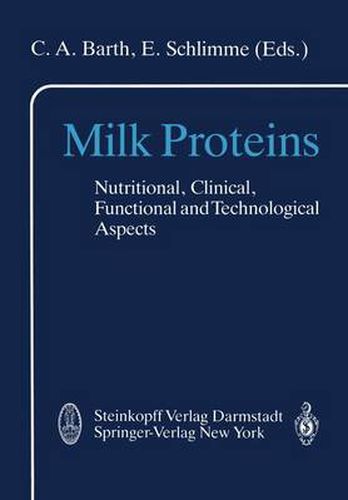 Cover image for Milk Proteins: Nutritional, Clinical, Functional and Technological Aspects