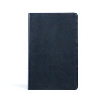 Cover image for CSB Single-Column Personal Size Bible, Navy LeatherTouch