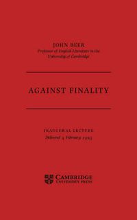 Cover image for Against Finality: Inaugural Lecture, Delivered 4th February 1993