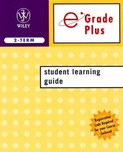 Cover image for Egrade Plus 2 Semester Student Learning Guide T/a Cutnell 6e and Halliday 7e