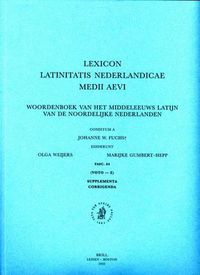 Cover image for Lexicon Latinitatis Nederlandicae Medii Aevi, Fascicle 64