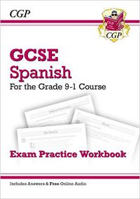 Cover image for GCSE Spanish Exam Practice Workbook - for the Grade 9-1 Course (includes Answers)