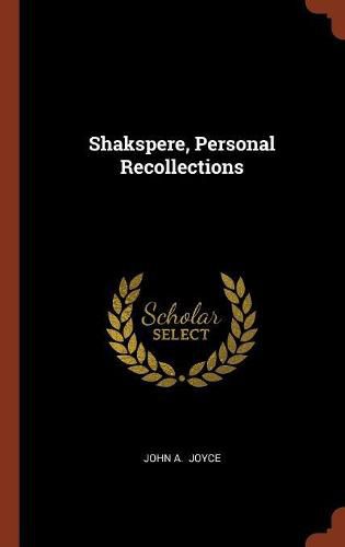 Cover image for Shakspere, Personal Recollections