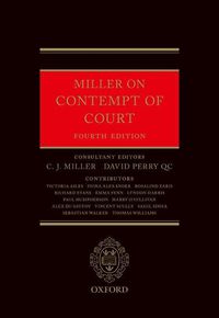 Cover image for Miller on Contempt of Court