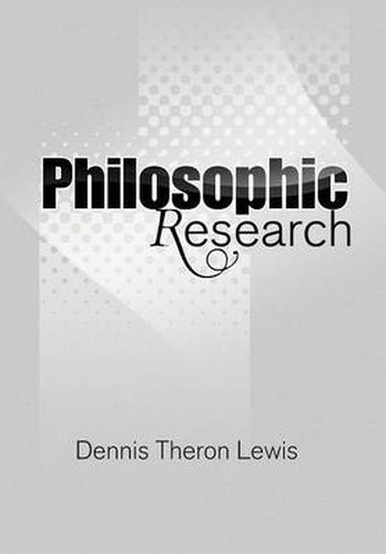 Cover image for Philosophic Research