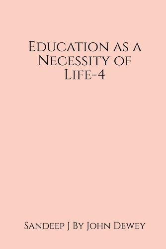 Cover image for Education as a Necessity of Life-4