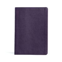 Cover image for KJV Large Print Thinline Bible, Plum LeatherTouch
