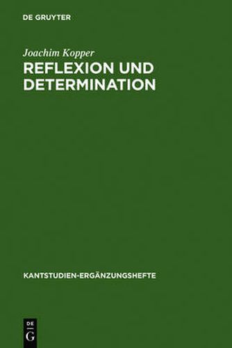 Cover image for Reflexion Und Determination