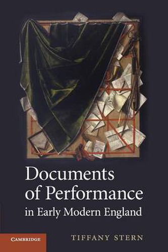 Cover image for Documents of Performance in Early Modern England