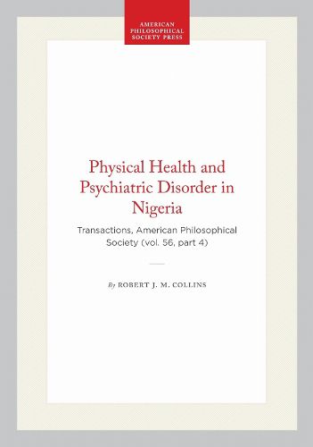Cover image for Physical Health and Psychiatric Disorder in Nigeria