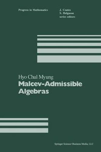 Cover image for Malcev-Admissible Algebras