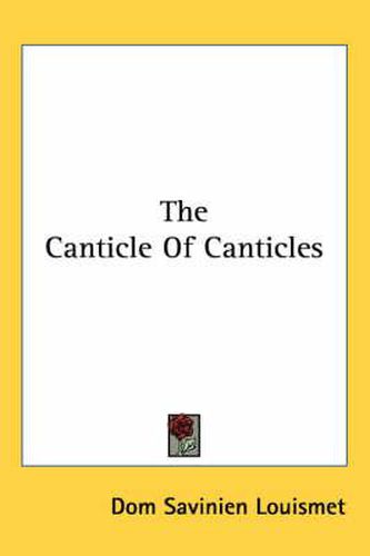 Cover image for The Canticle of Canticles